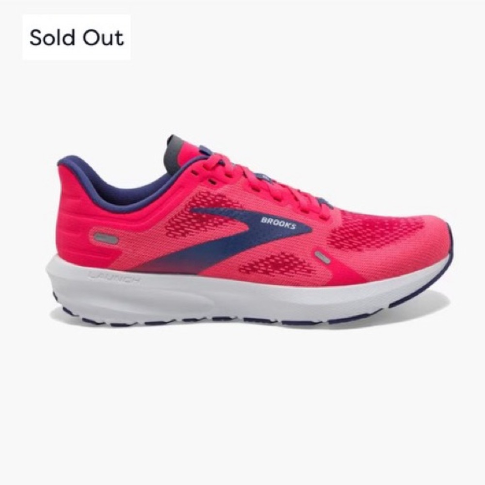 Womens Brooks Launch 9 pink/fusia/cobalt Running Shoes